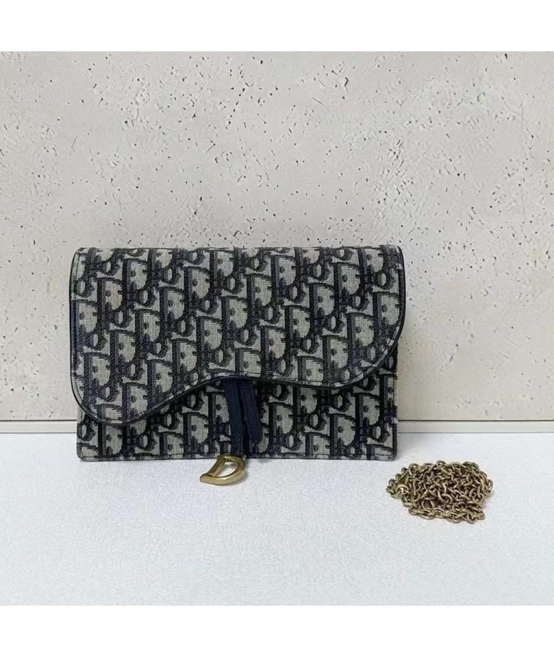 CHRISTIAN DIOR Голубая сумка через плечо, фото 2