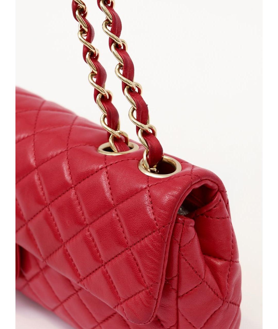 CHANEL Розовая кожаная сумка через плечо, фото 6