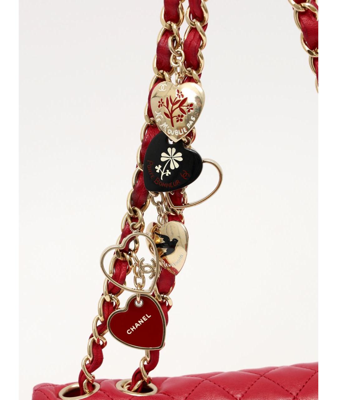 CHANEL Розовая кожаная сумка через плечо, фото 7