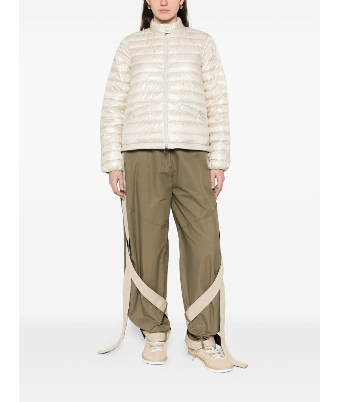 MONCLER Белая полиамидовая куртка, фото 3