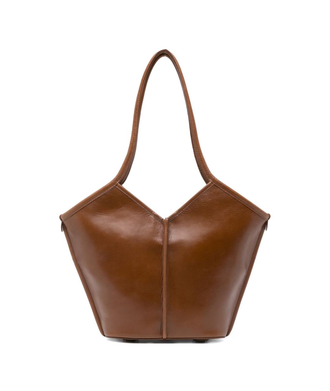 HEREU Коричневая кожаная сумка тоут, фото 1