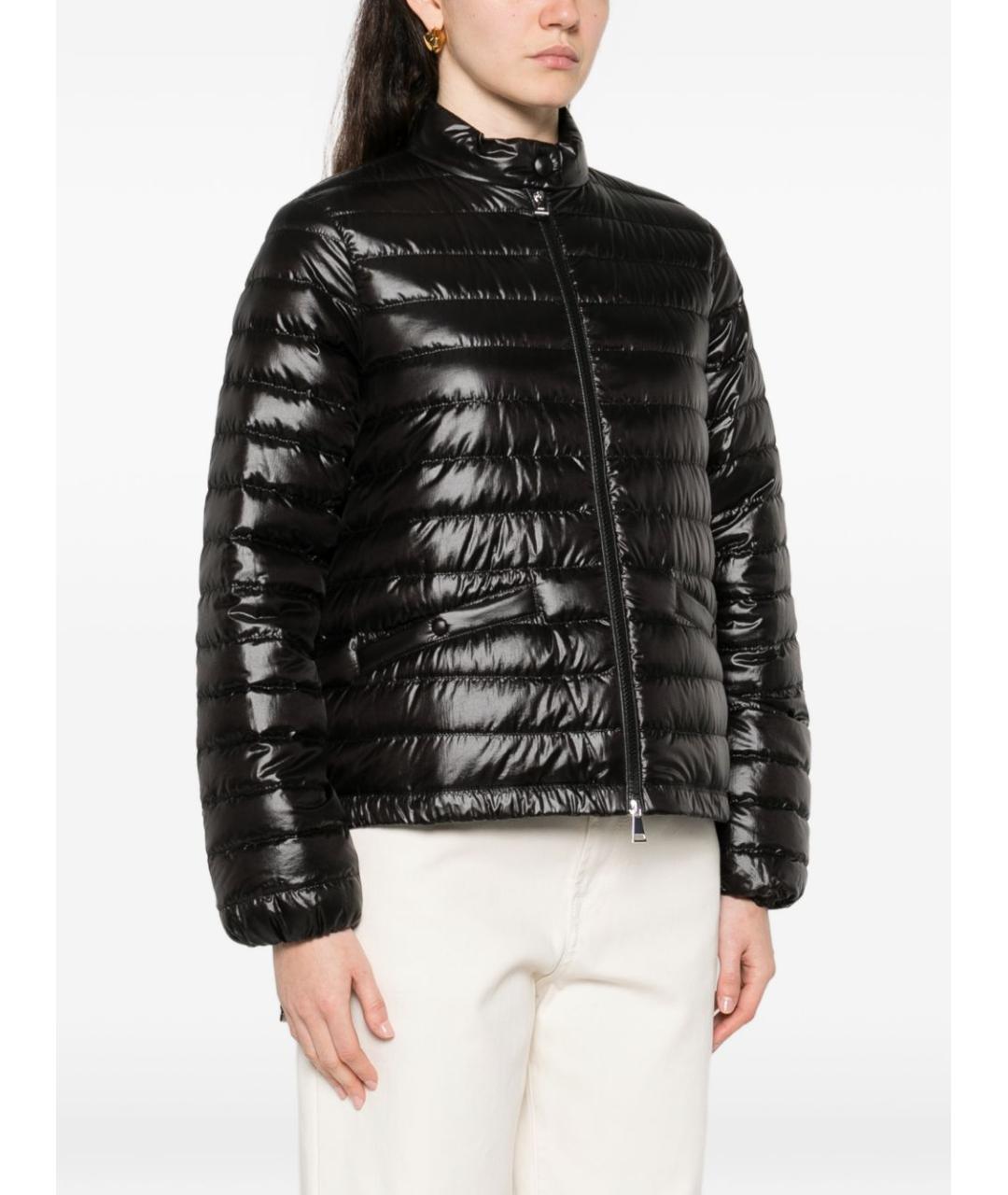 MONCLER Черный полиамидовый пуховик, фото 5