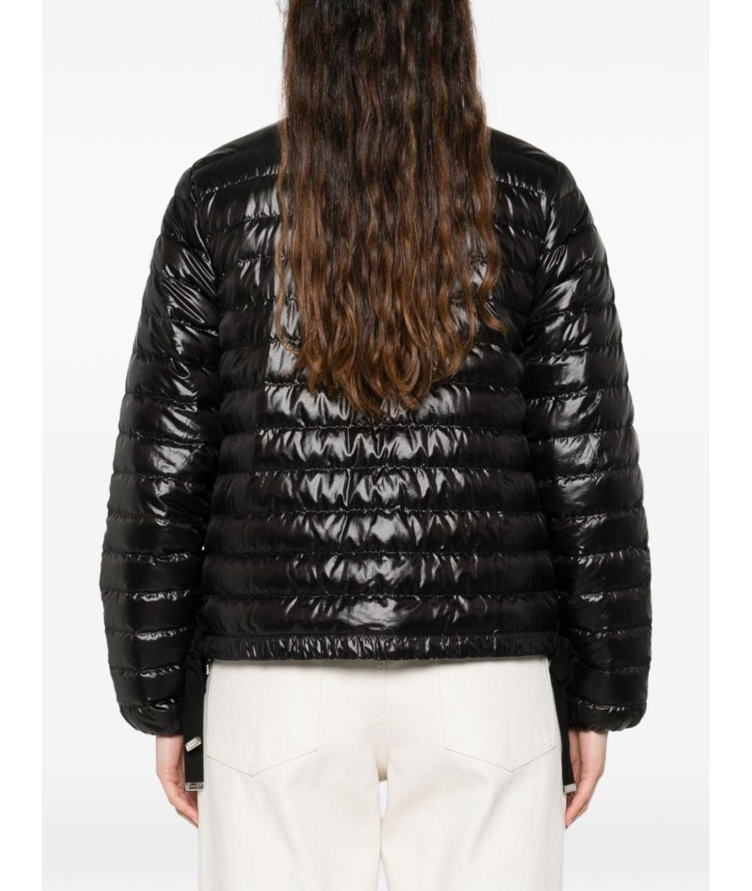 MONCLER Черный полиамидовый пуховик, фото 3