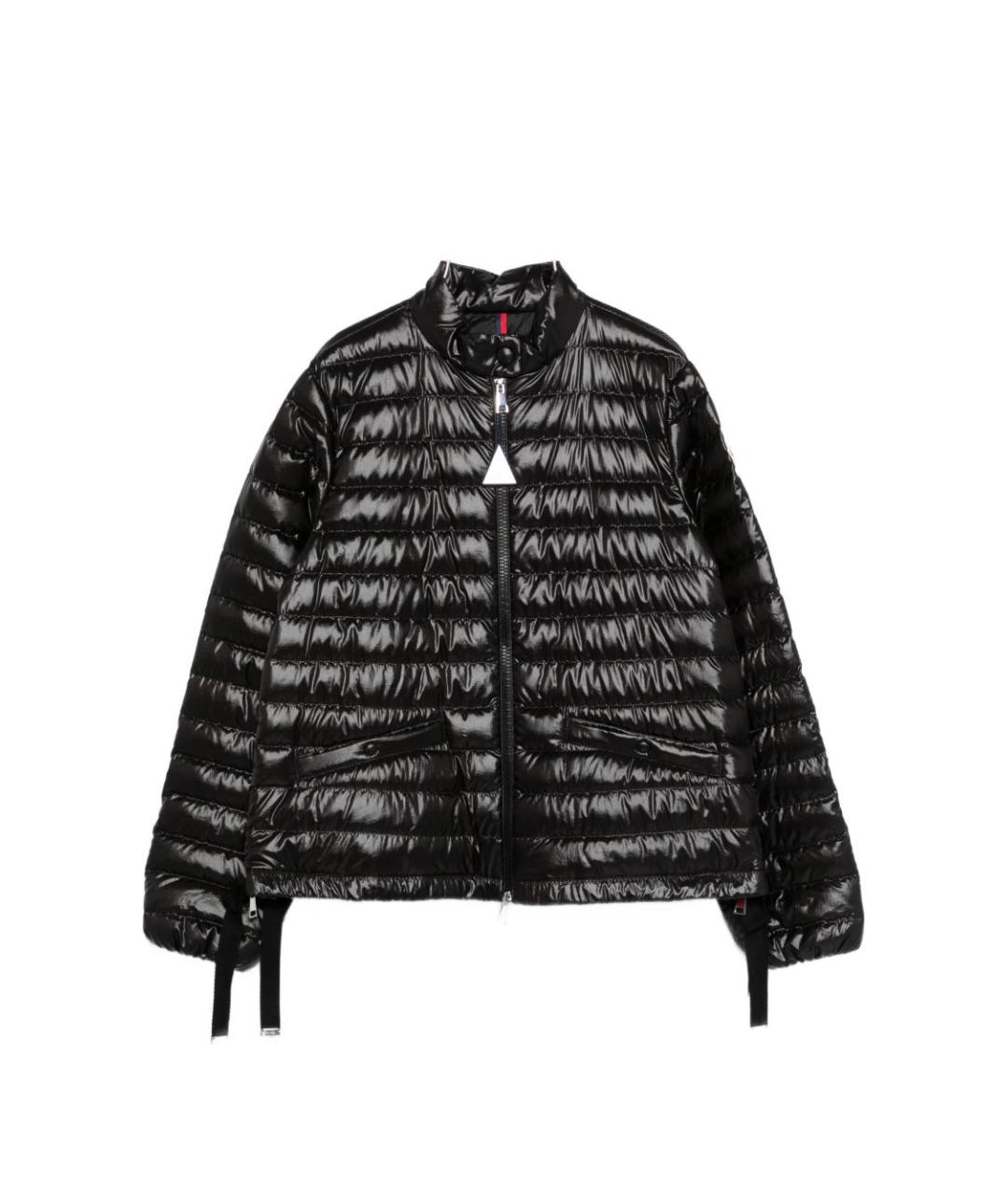 MONCLER Черный полиамидовый пуховик, фото 1