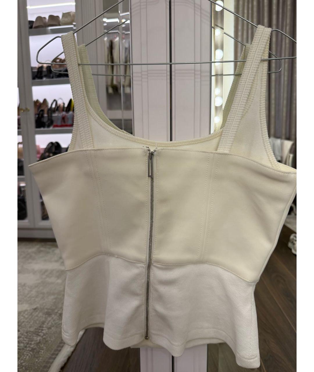 DION LEE Белая майка, фото 3