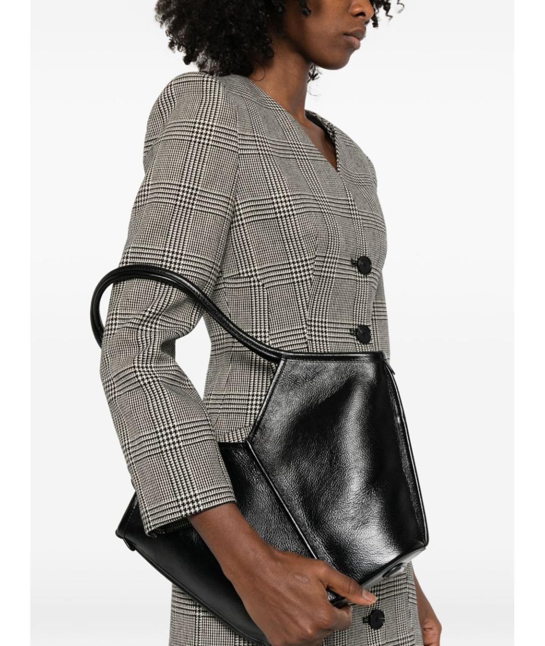 HEREU Черная кожаная сумка тоут, фото 2