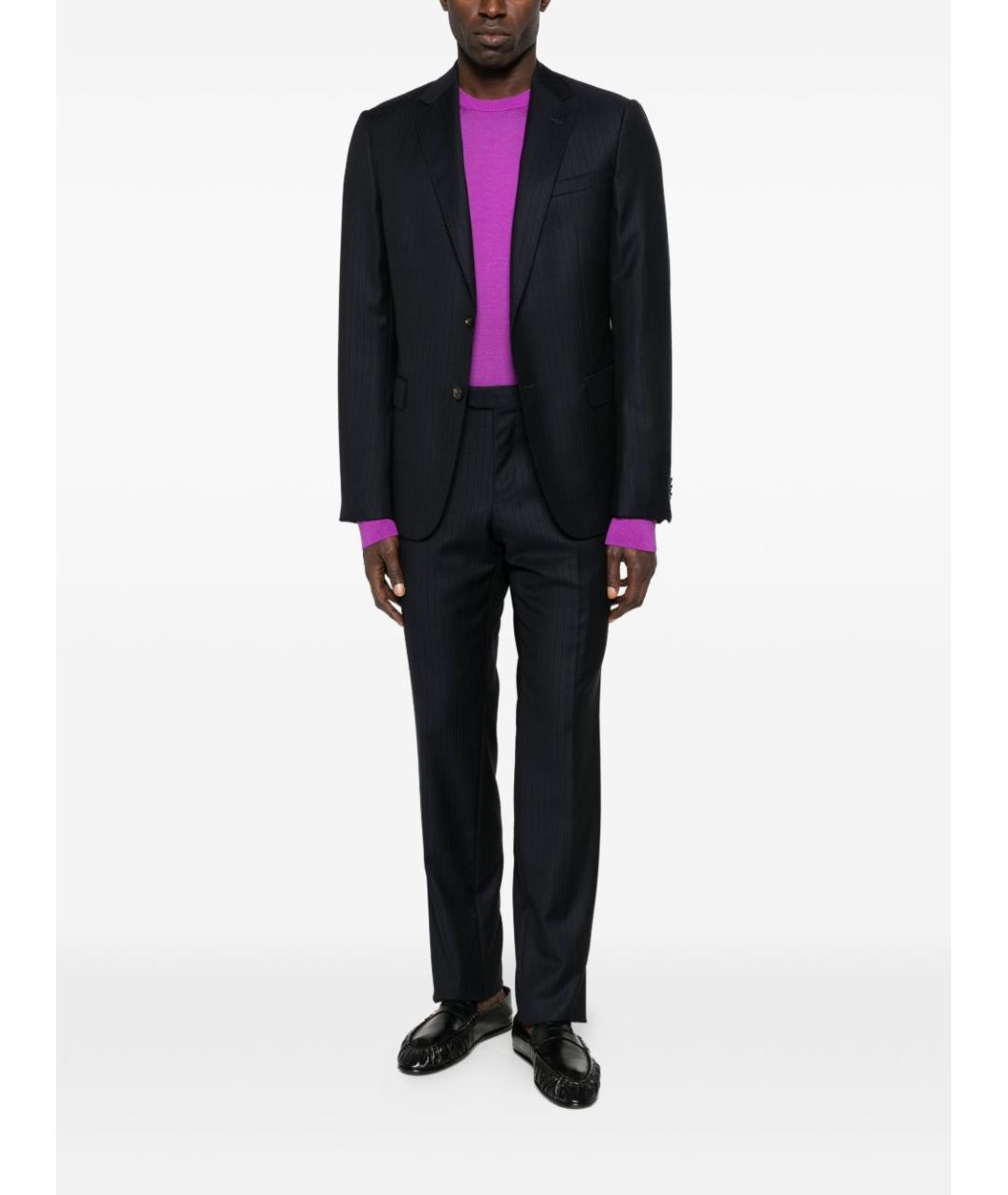 TOM FORD Фиолетовый шелковый джемпер / свитер, фото 3