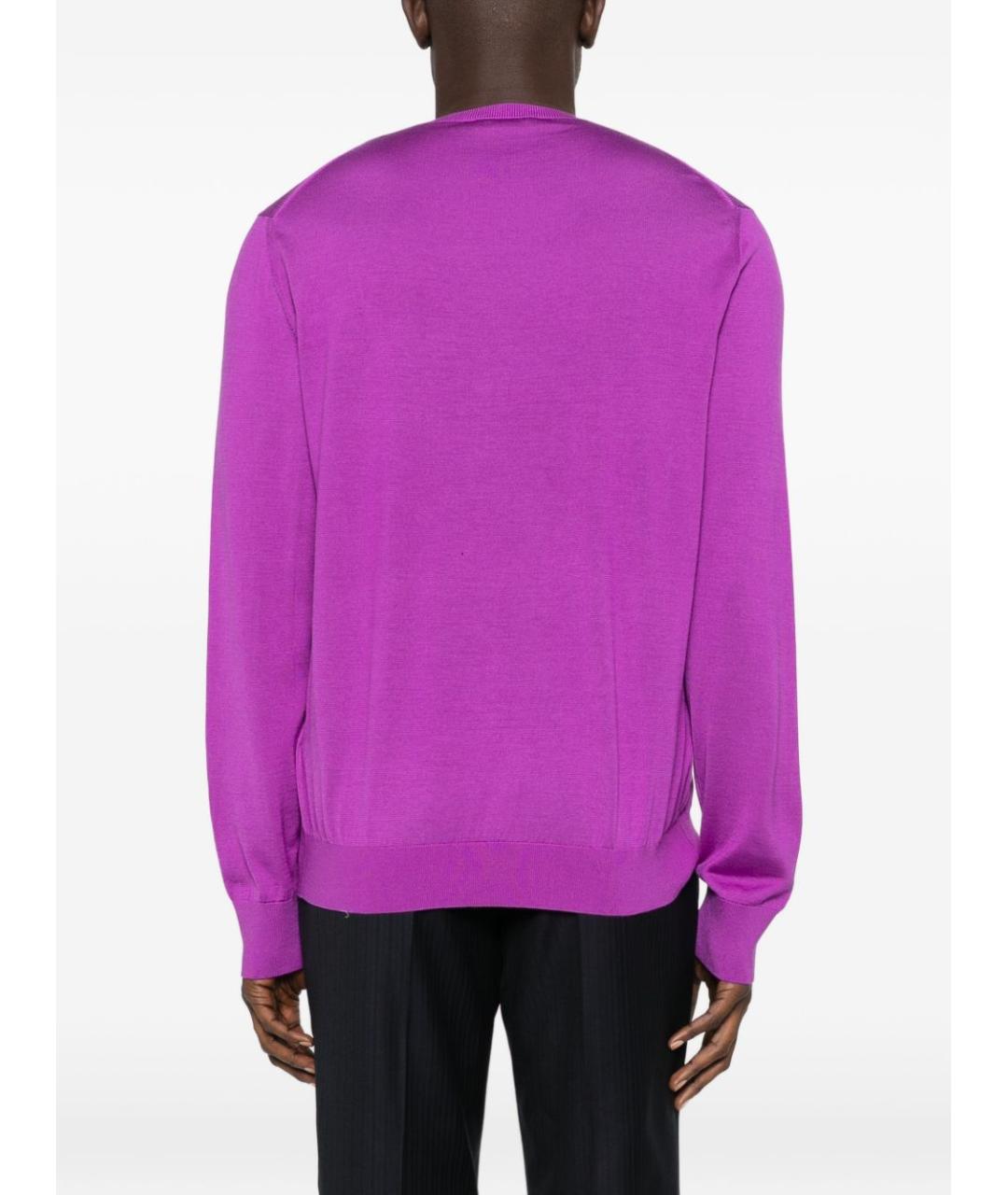 TOM FORD Фиолетовый шелковый джемпер / свитер, фото 2