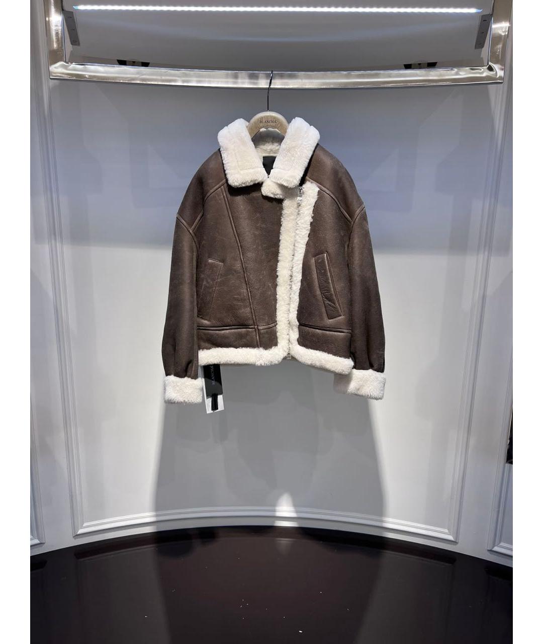 BLANCHA Коричневая дубленка, фото 3