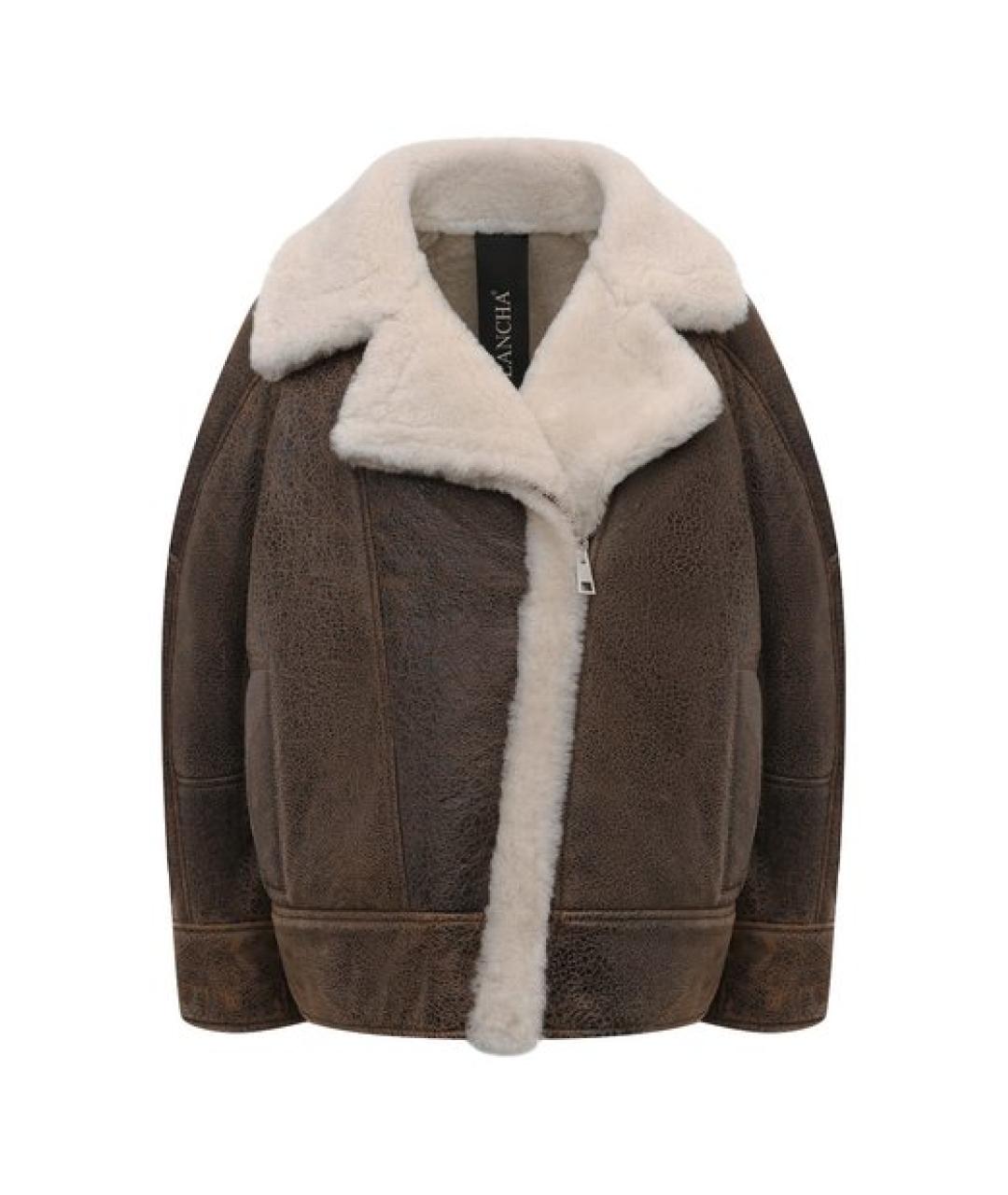 BLANCHA Коричневая дубленка, фото 1