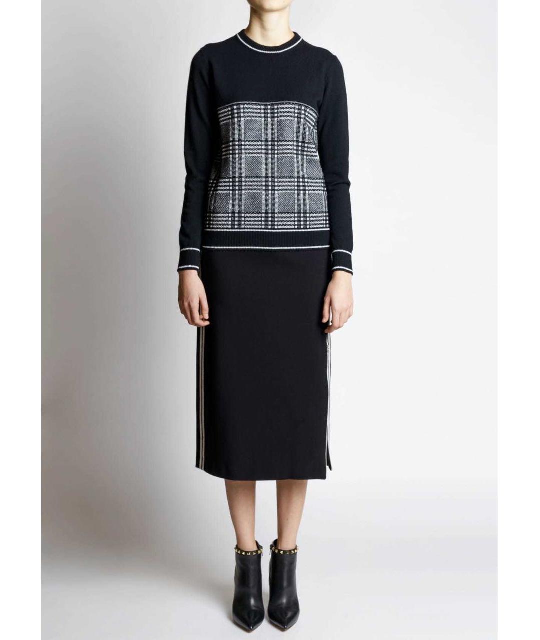 D.EXTERIOR Черная шерстяная юбка миди, фото 2