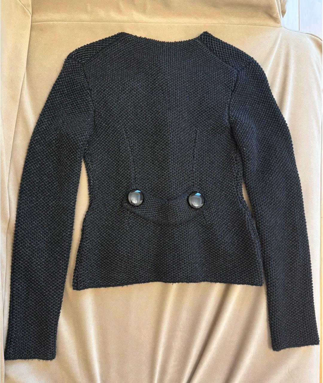 LOUIS VUITTON Черный вискозный кардиган, фото 2