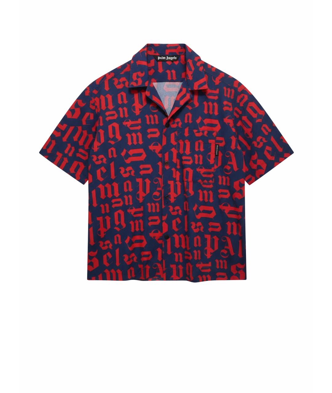 PALM ANGELS Красная хлопковая рубашка, фото 1