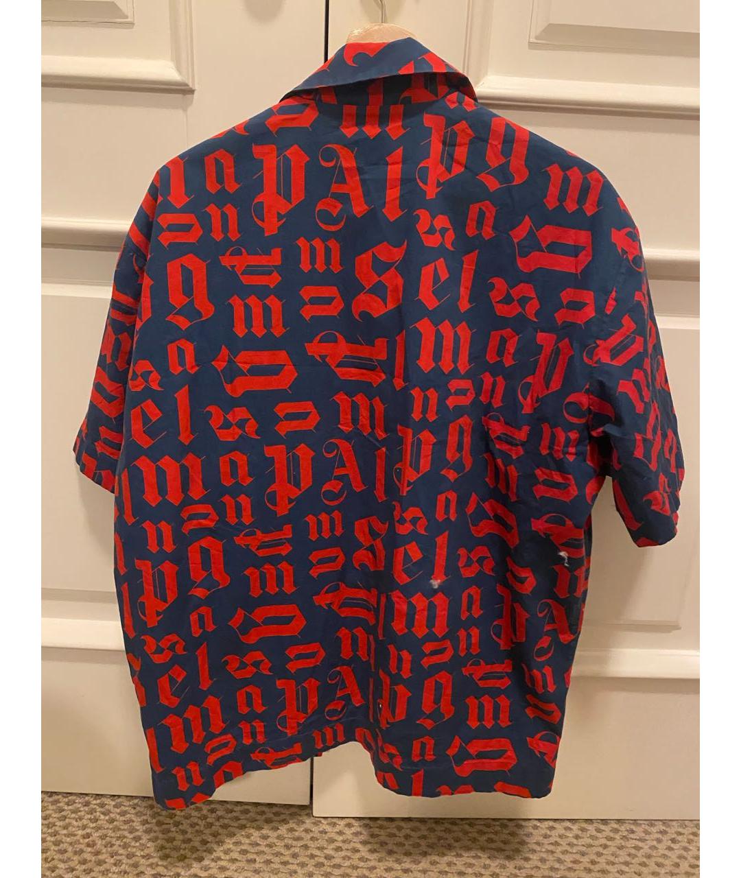 PALM ANGELS Красная хлопковая рубашка, фото 2