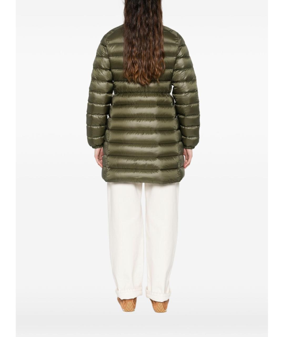 MONCLER Хаки полиамидовое пальто, фото 4