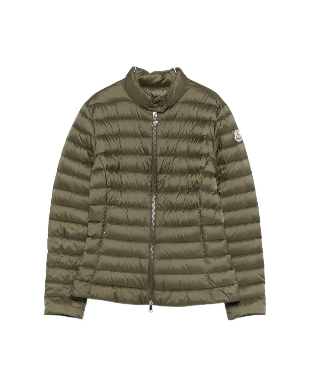 MONCLER Зеленая полиамидовая куртка, фото 1