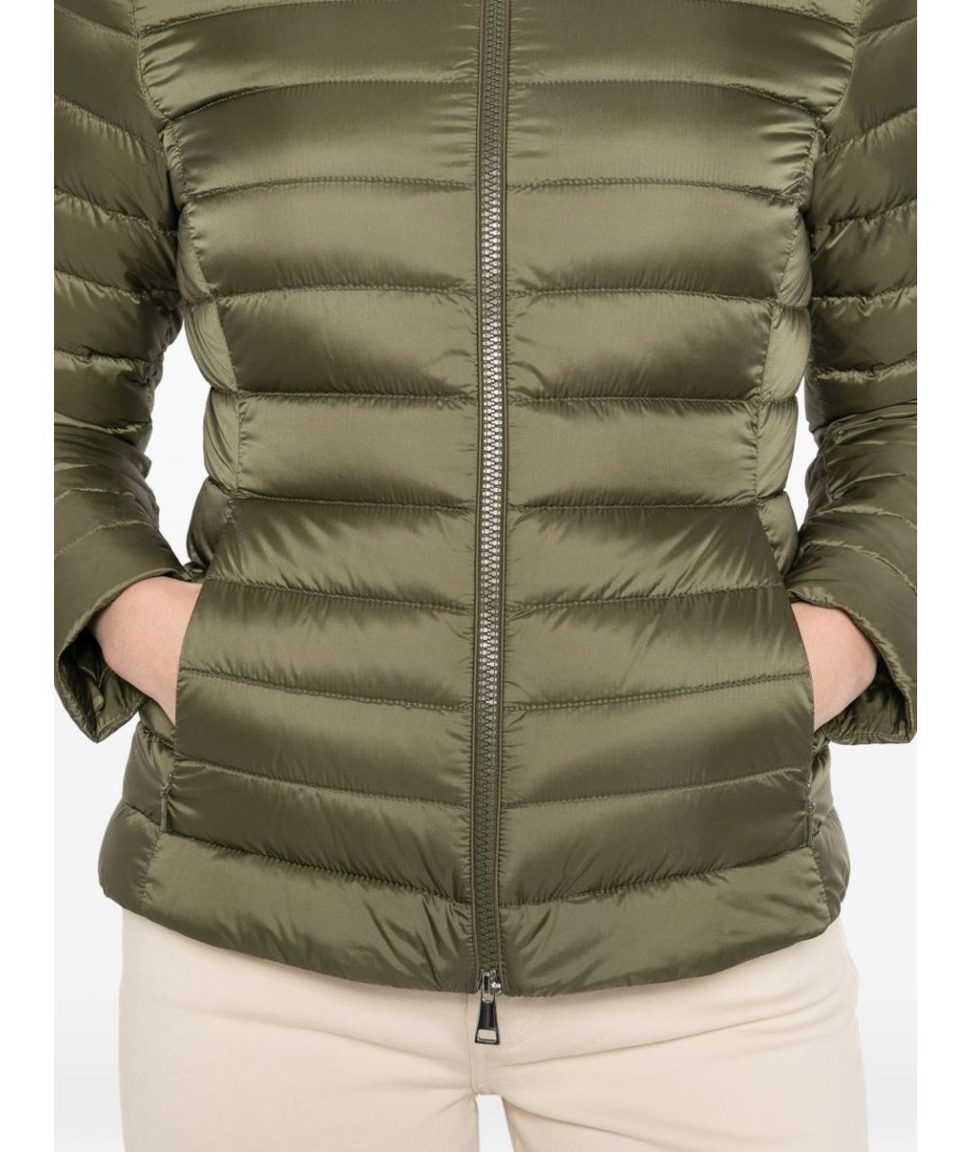 MONCLER Зеленая полиамидовая куртка, фото 4