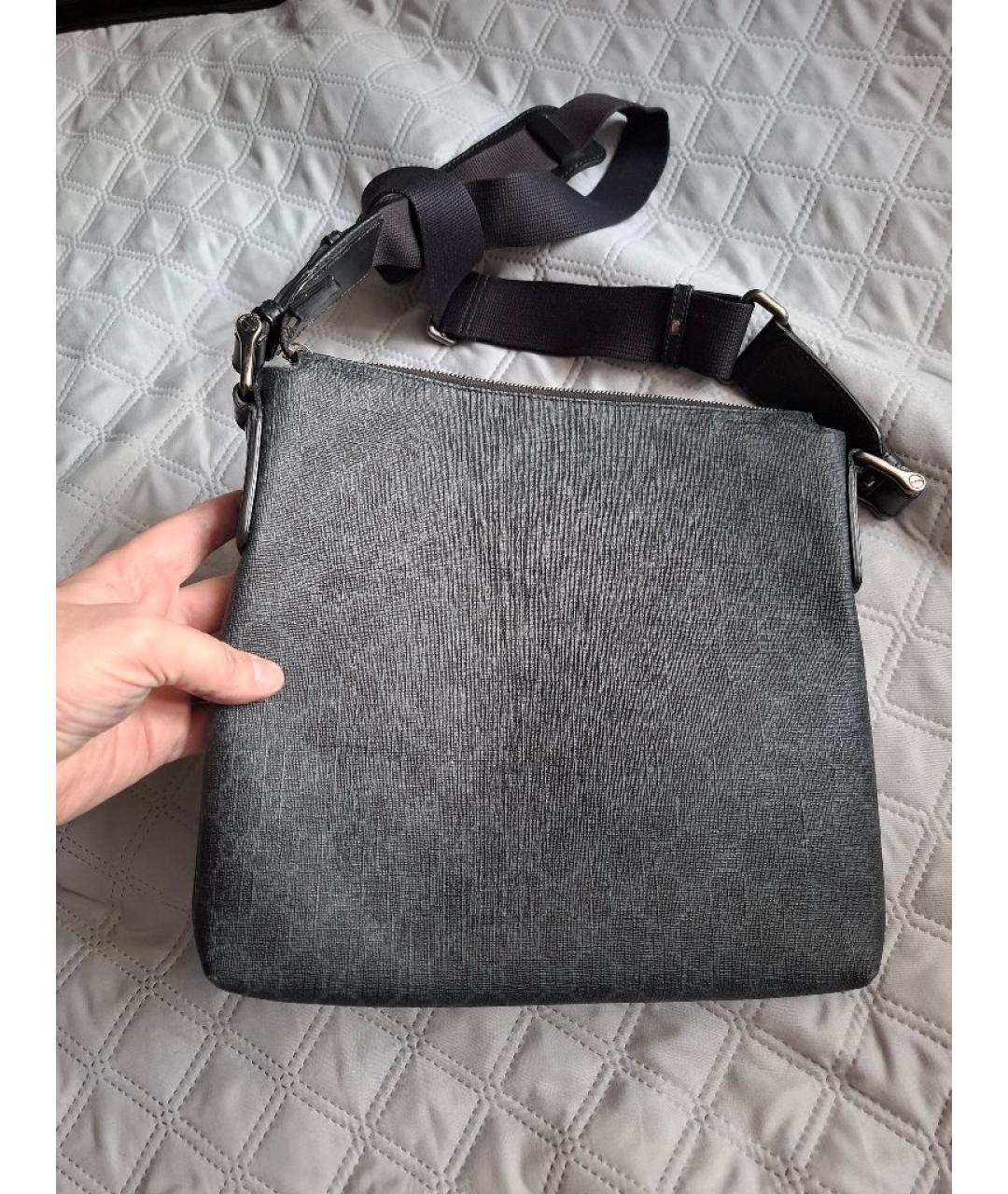 GUCCI Серая кожаная сумка на плечо, фото 2