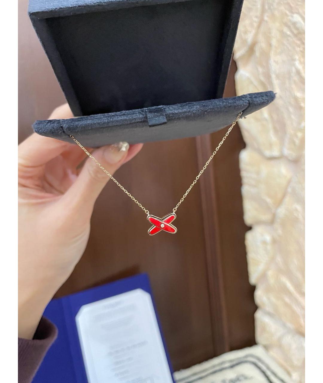 CHAUMET Красное колье из розового золота, фото 5