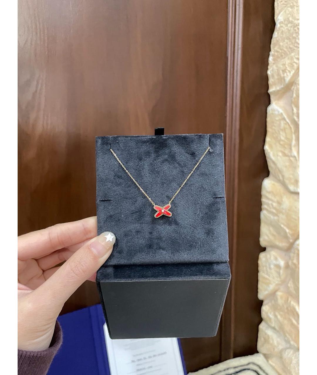 CHAUMET Красное колье из розового золота, фото 3