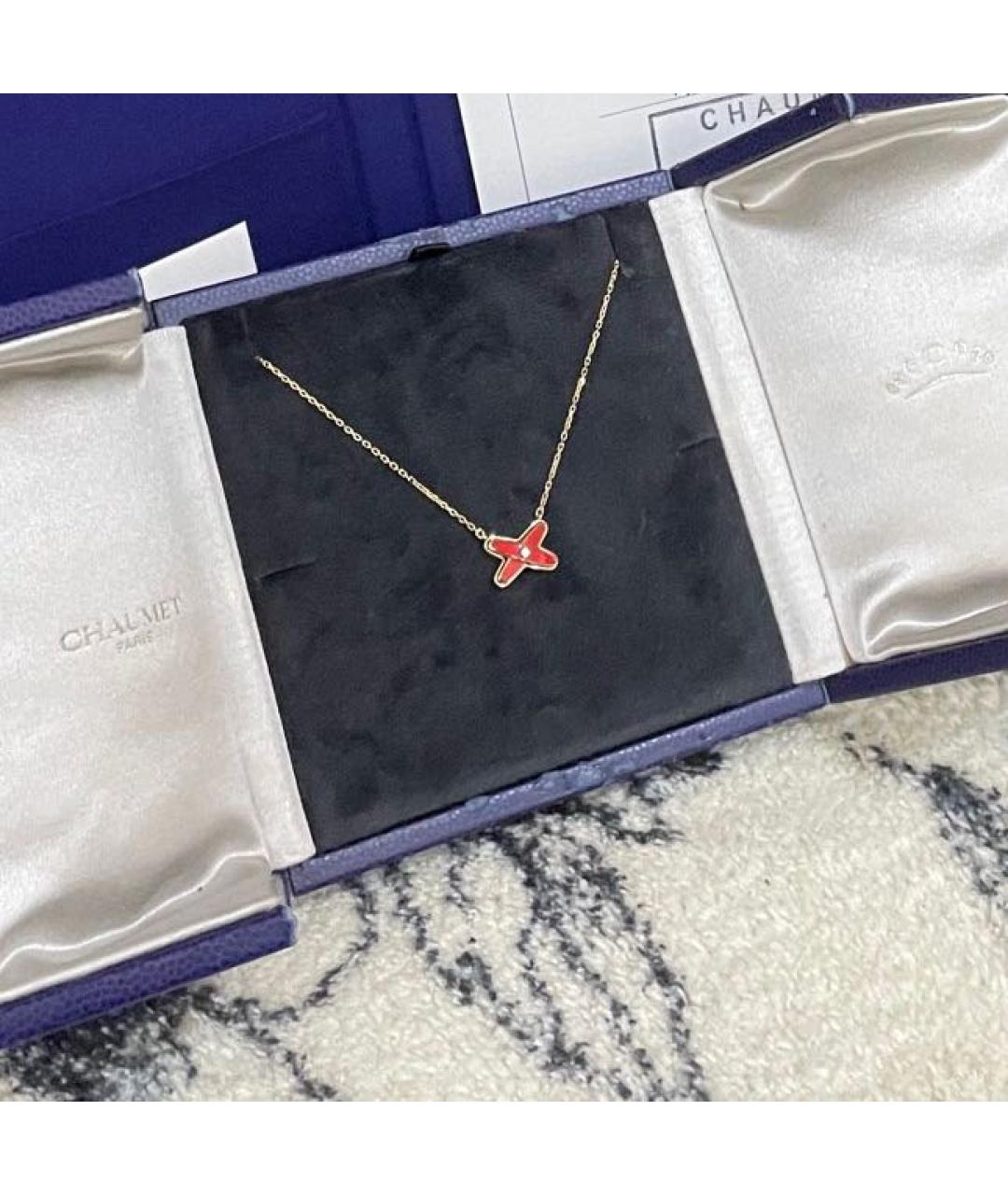 CHAUMET Красное колье из розового золота, фото 7