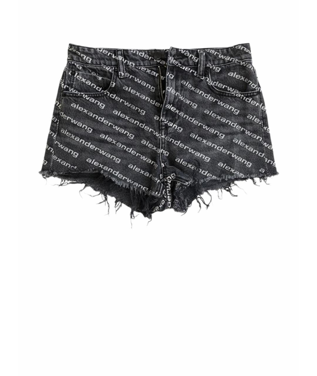 ALEXANDER WANG Черные деним шорты, фото 1