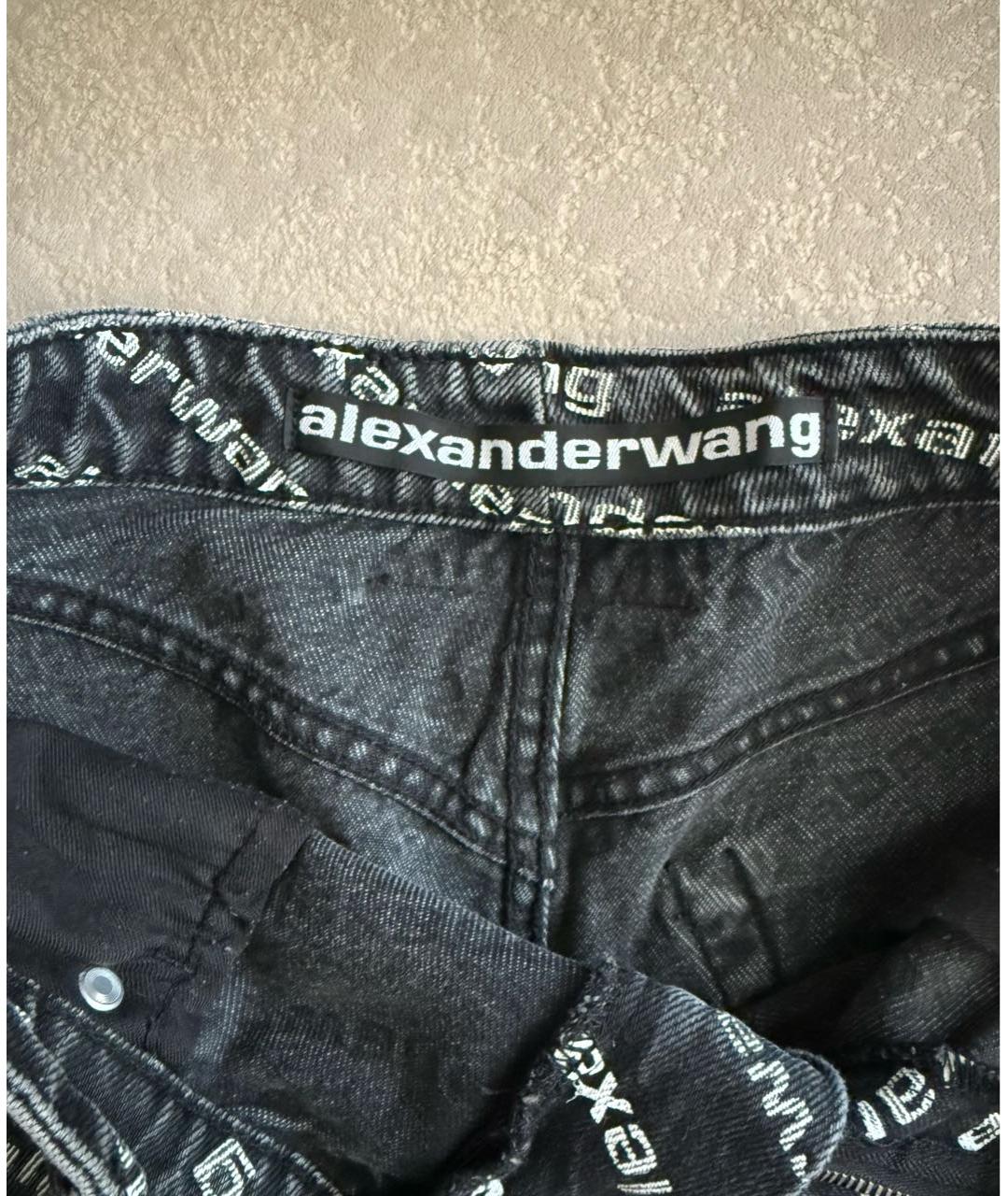 ALEXANDER WANG Черные деним шорты, фото 3
