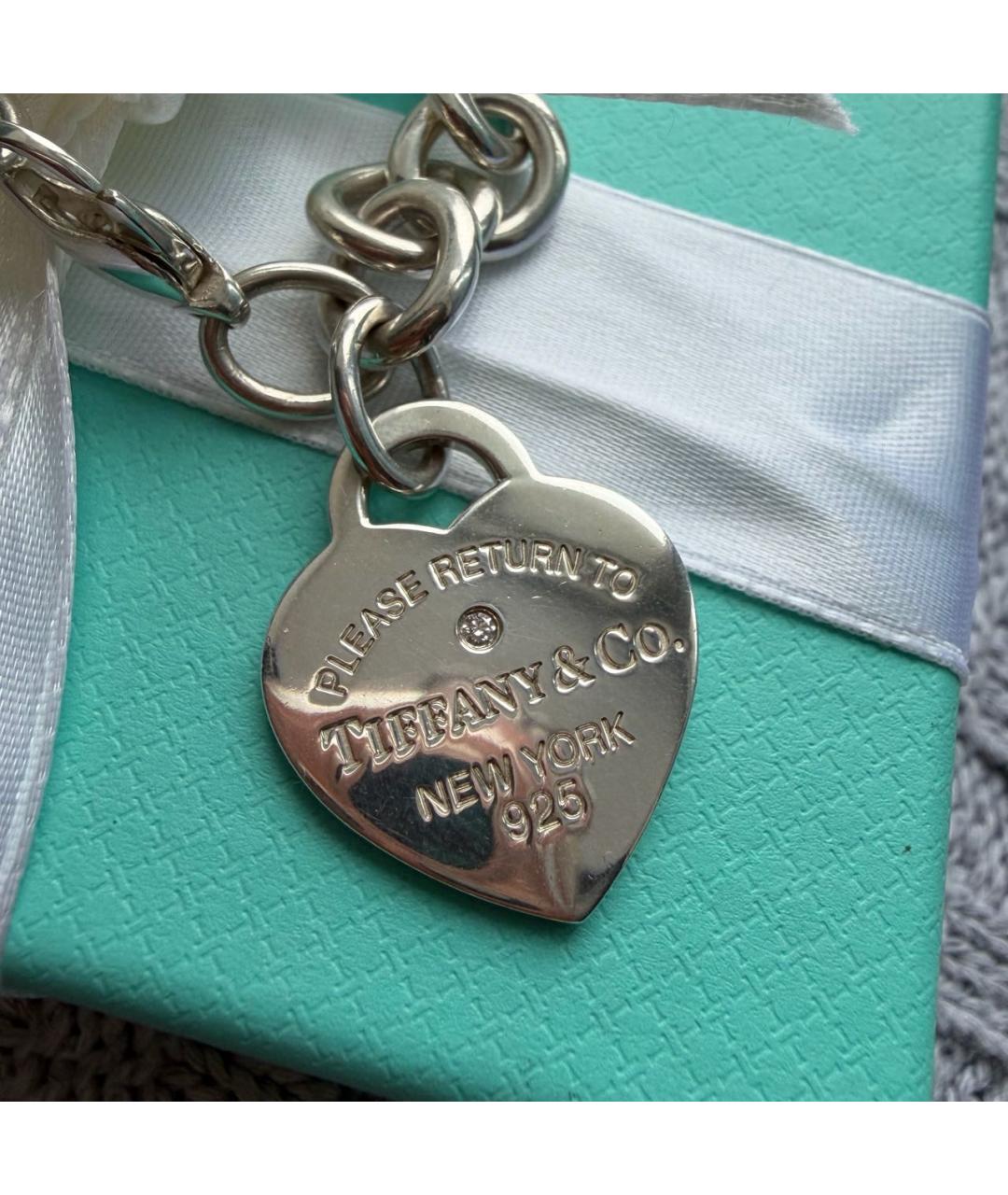 TIFFANY&CO Серебрянный серебряный браслет, фото 4