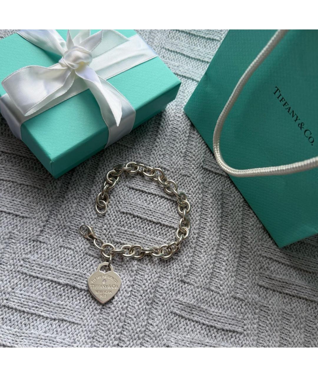 TIFFANY&CO Серебрянный серебряный браслет, фото 3