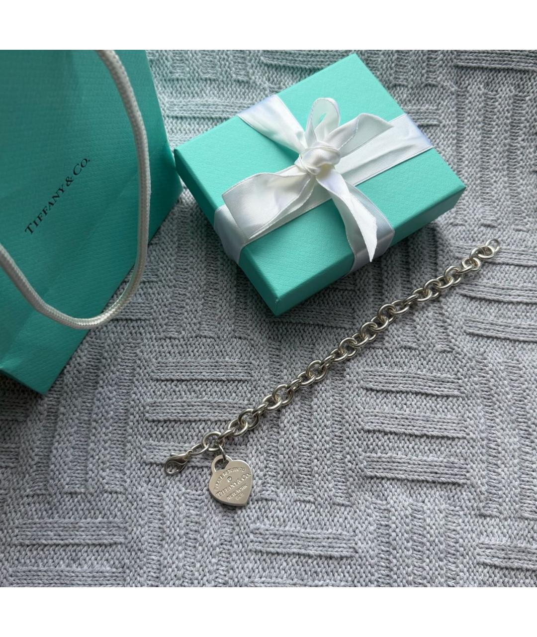 TIFFANY&CO Серебрянный серебряный браслет, фото 8