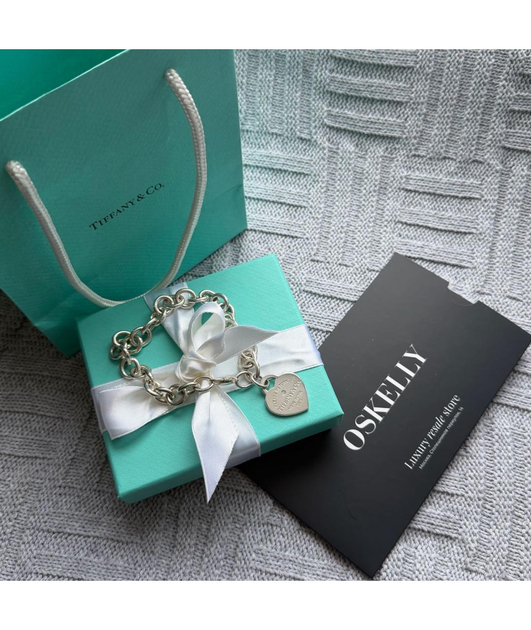 TIFFANY&CO Серебрянный серебряный браслет, фото 10