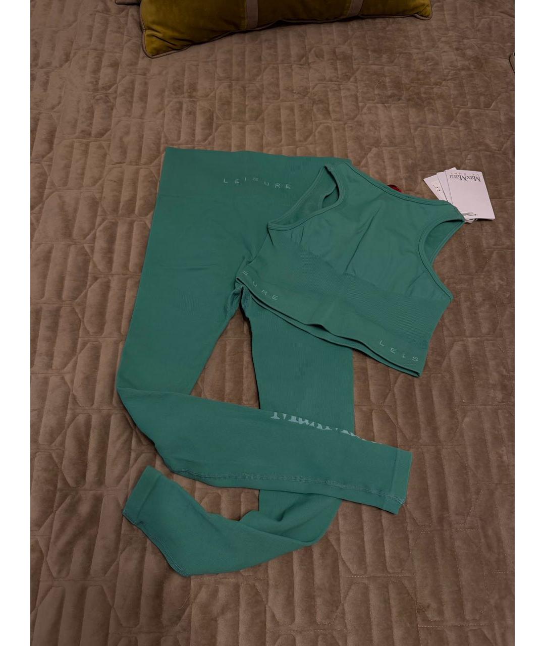 MAX MARA Зеленая полиамидовая спортивная куртка, фото 2