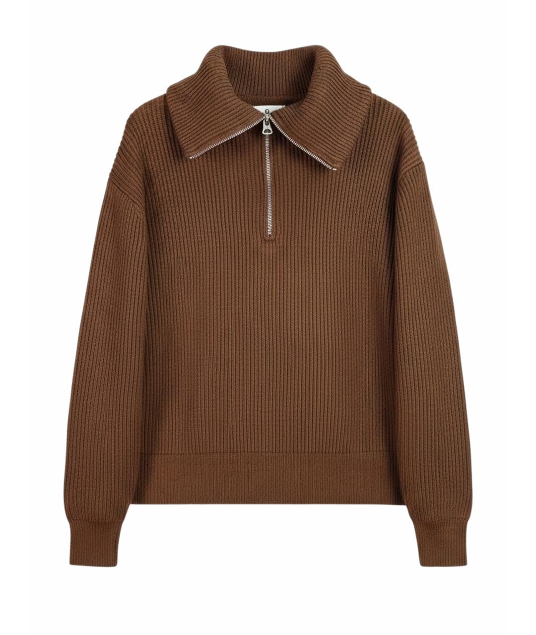 ACNE STUDIOS Коричневый джемпер / свитер, фото 1