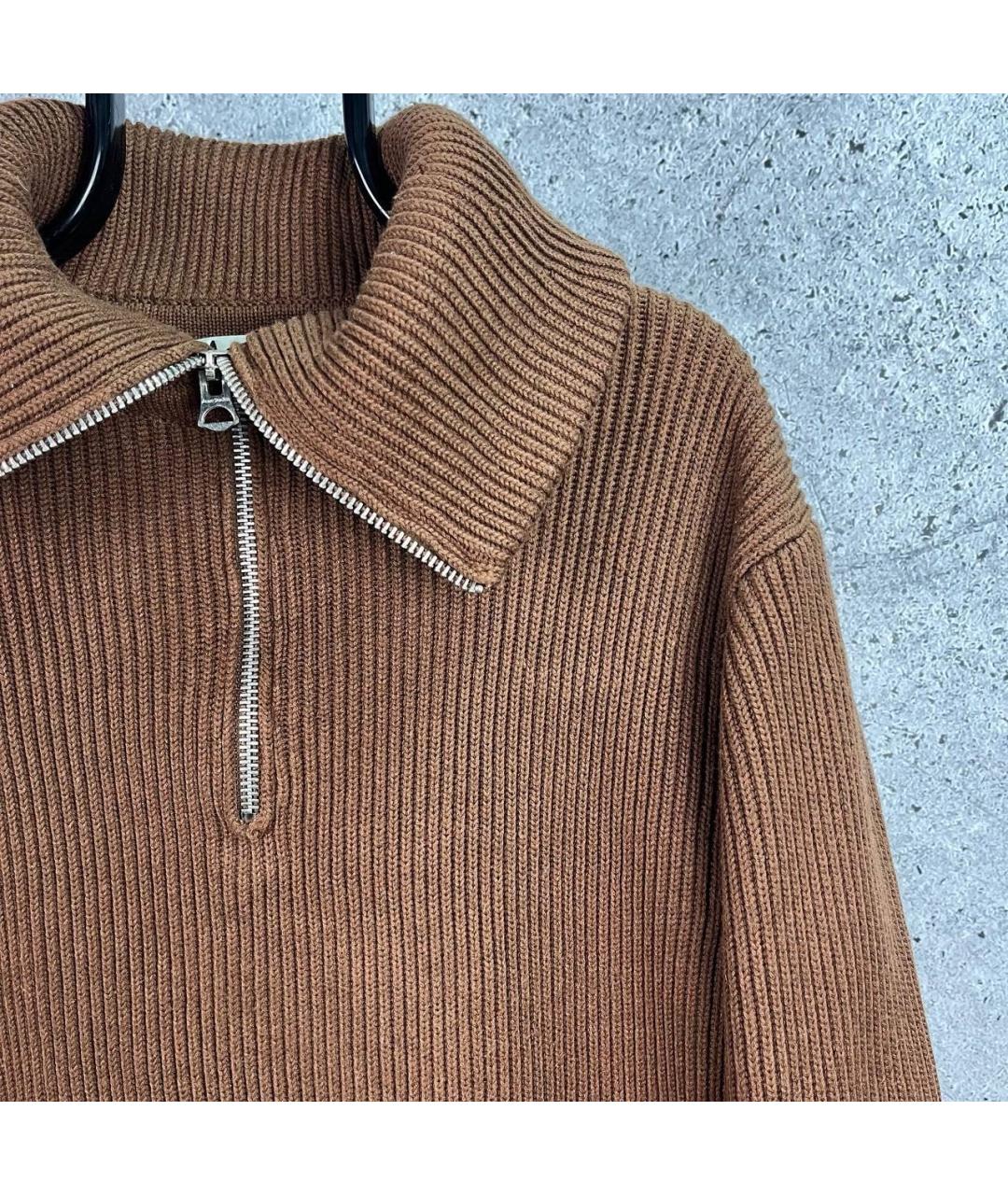 ACNE STUDIOS Коричневый джемпер / свитер, фото 8