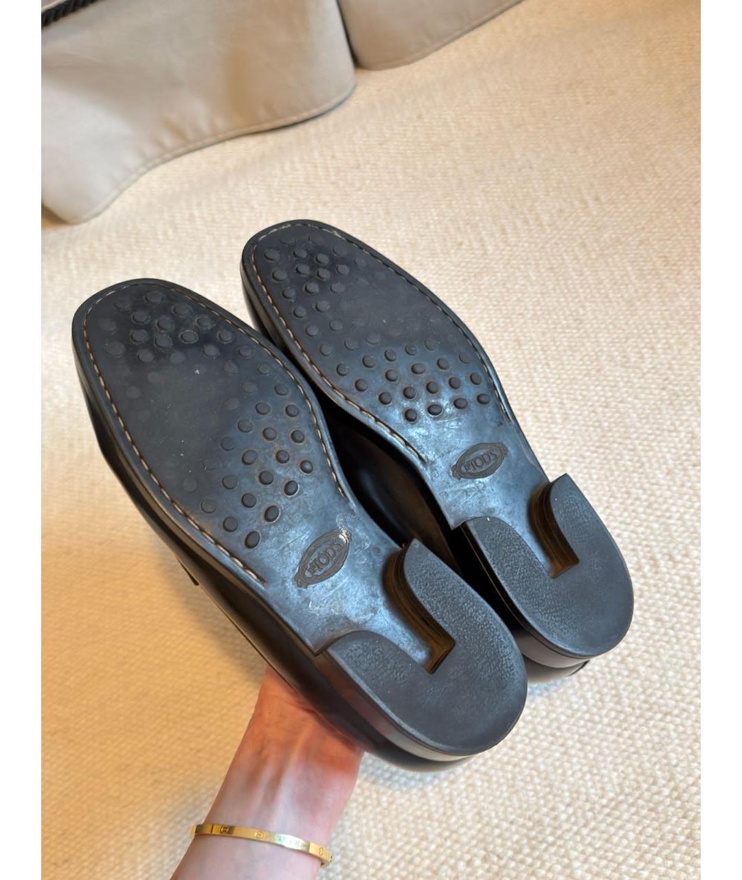 TOD'S Коричневые кожаные брогги и оксфорды, фото 3