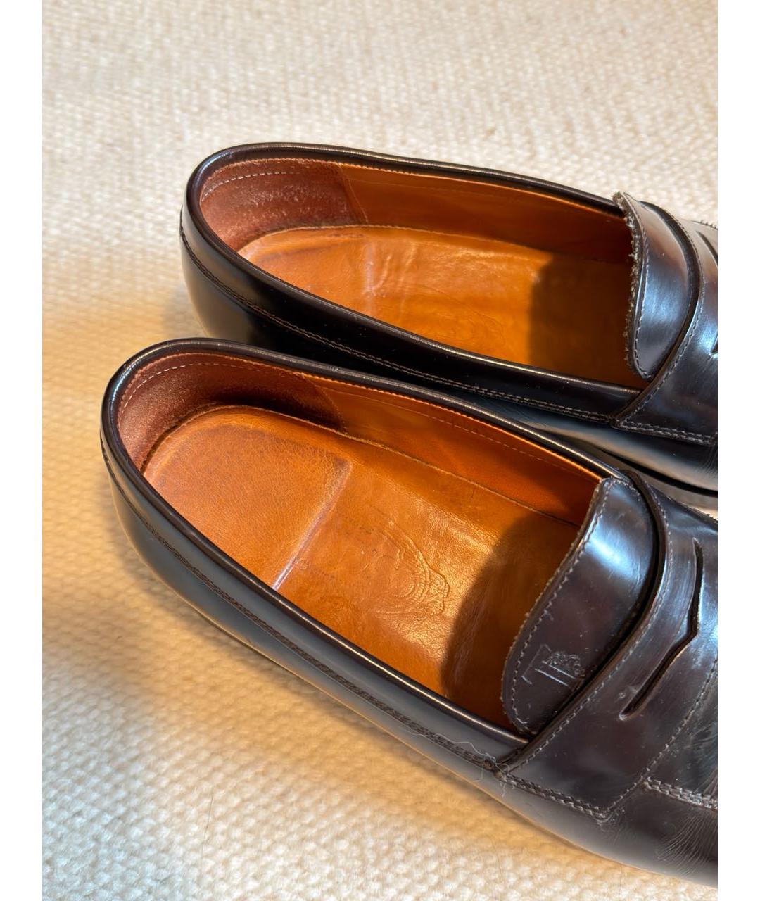 TOD'S Коричневые кожаные брогги и оксфорды, фото 2