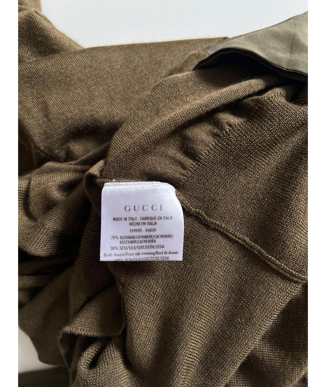 GUCCI Хаки кардиган, фото 6