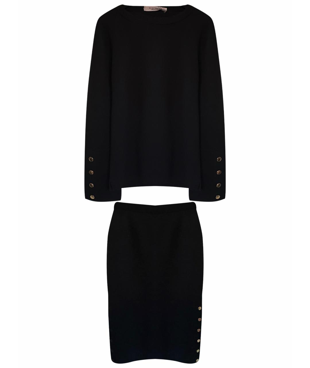 D.EXTERIOR Черный шерстяной костюм с юбками, фото 1
