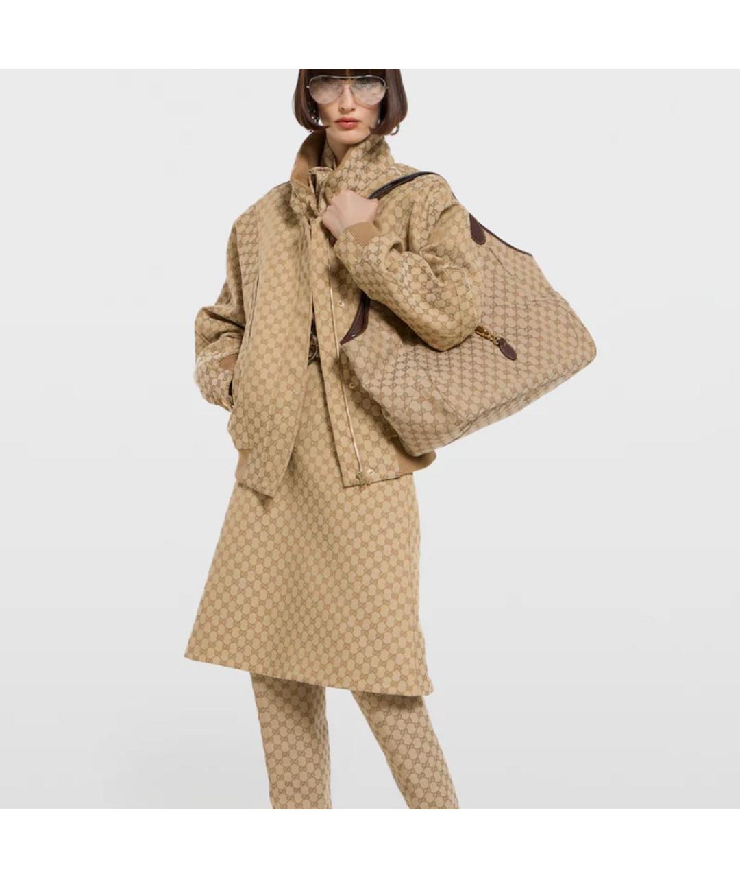 GUCCI Бежевая сумка тоут, фото 4