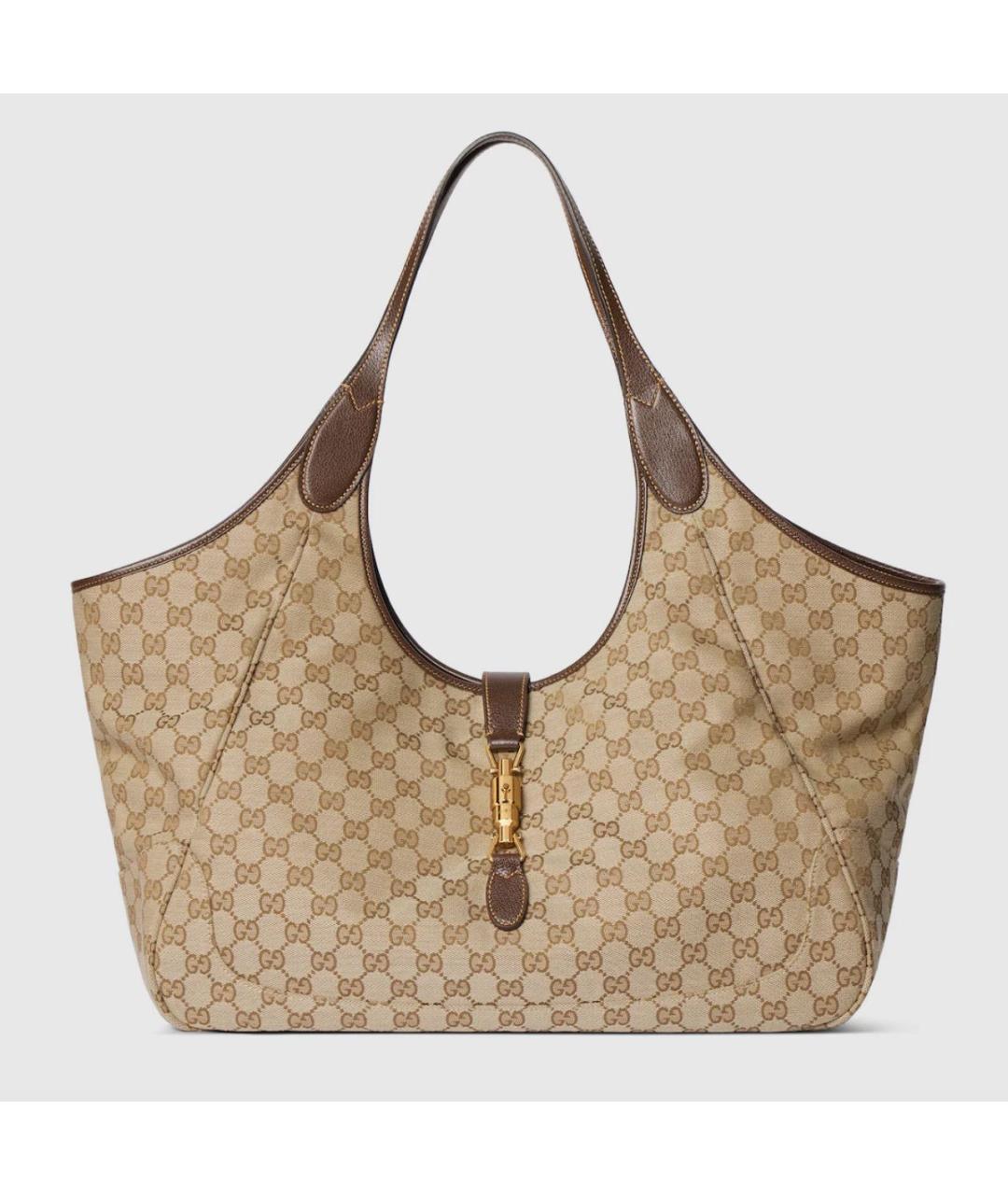 GUCCI Бежевая сумка тоут, фото 5