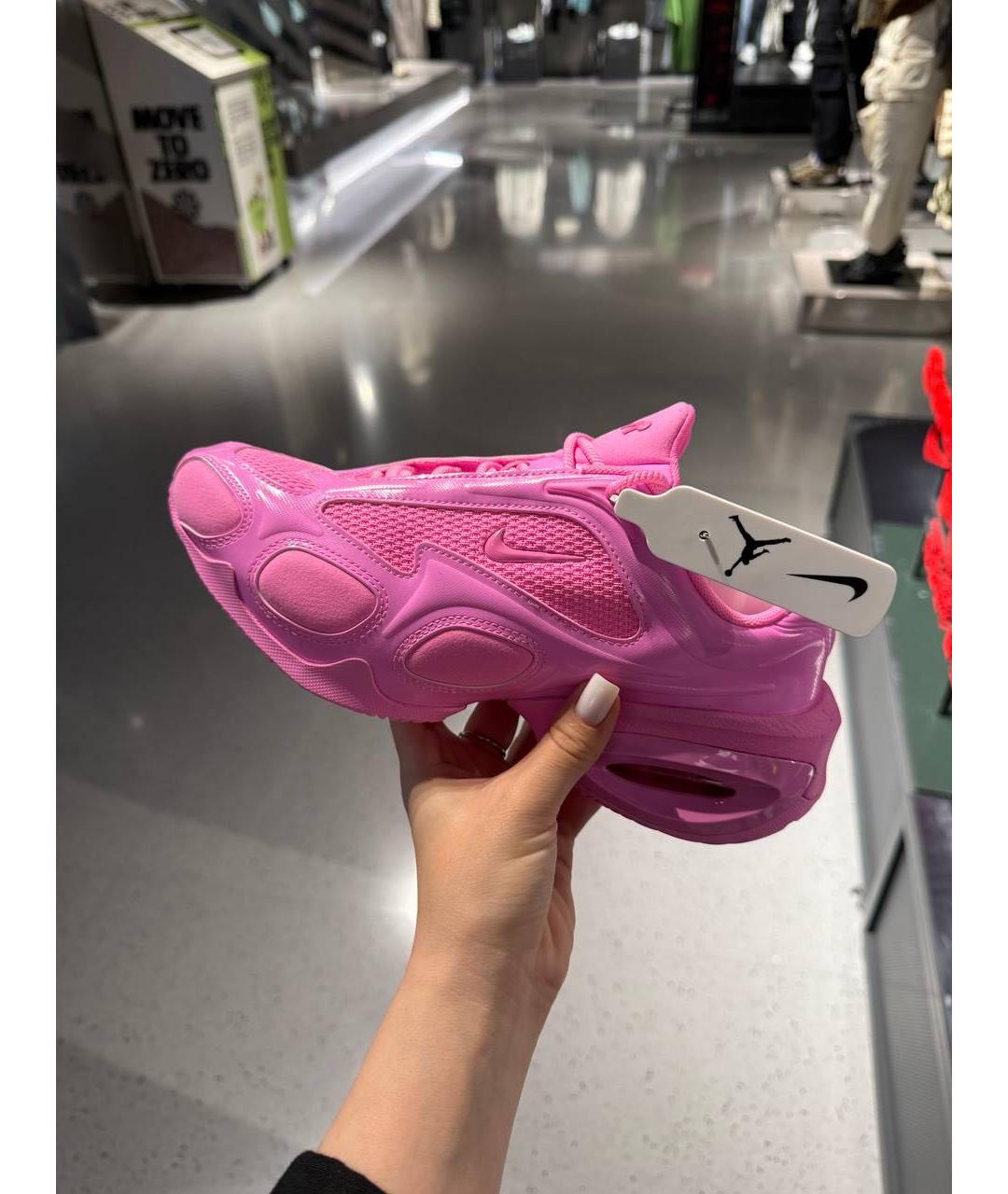 NIKE Розовые кожаные кроссовки, фото 5