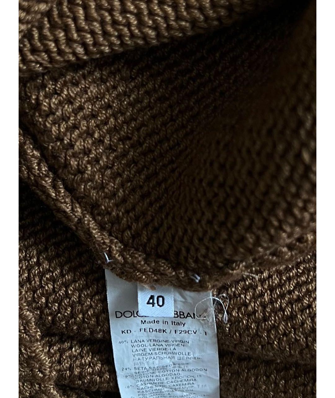DOLCE&GABBANA Коричневый кардиган, фото 4