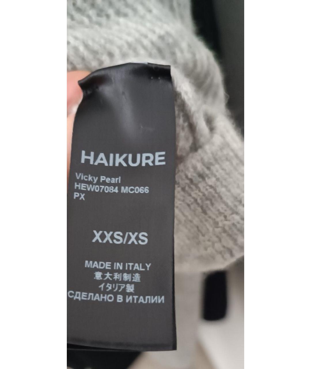 HAIKURE Серый шерстяной джемпер / свитер, фото 3