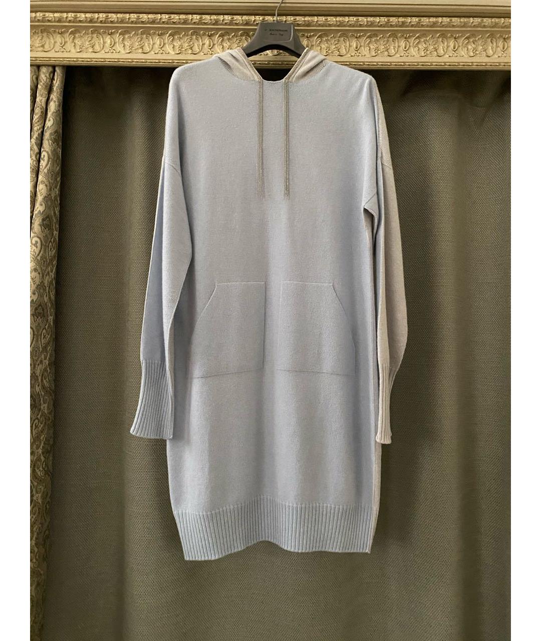 D.EXTERIOR Голубой кашемировый джемпер / свитер, фото 2