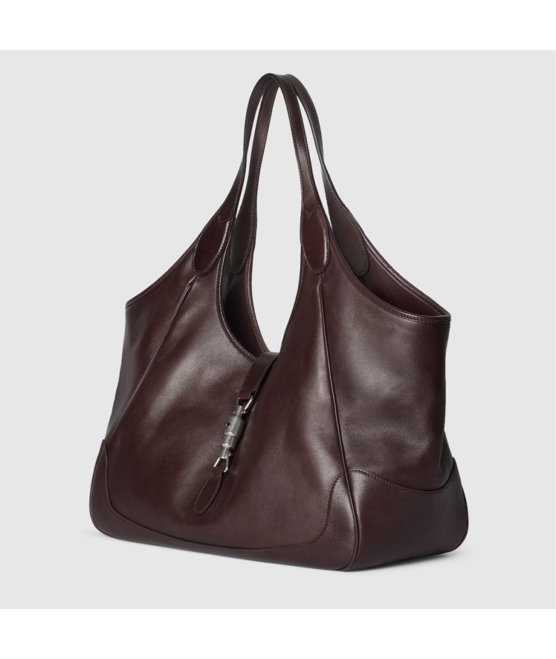 GUCCI Коричневая кожаная сумка тоут, фото 2