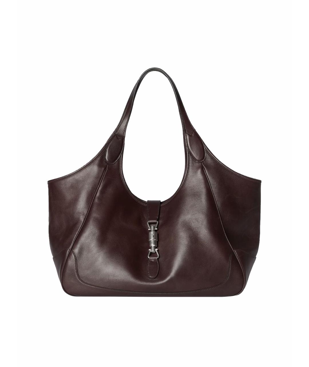 GUCCI Коричневая кожаная сумка тоут, фото 1