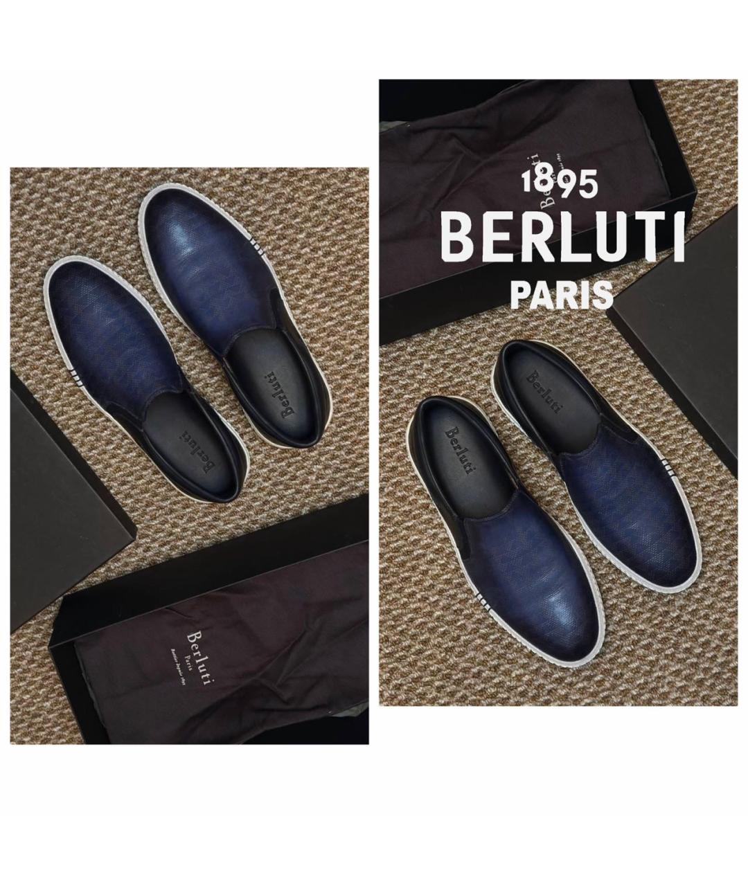 BERLUTI Мульти кожаные слипоны, фото 2