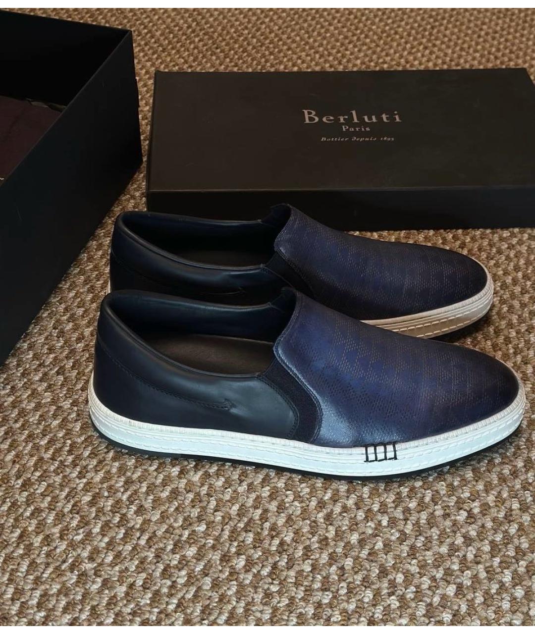 BERLUTI Мульти кожаные слипоны, фото 5