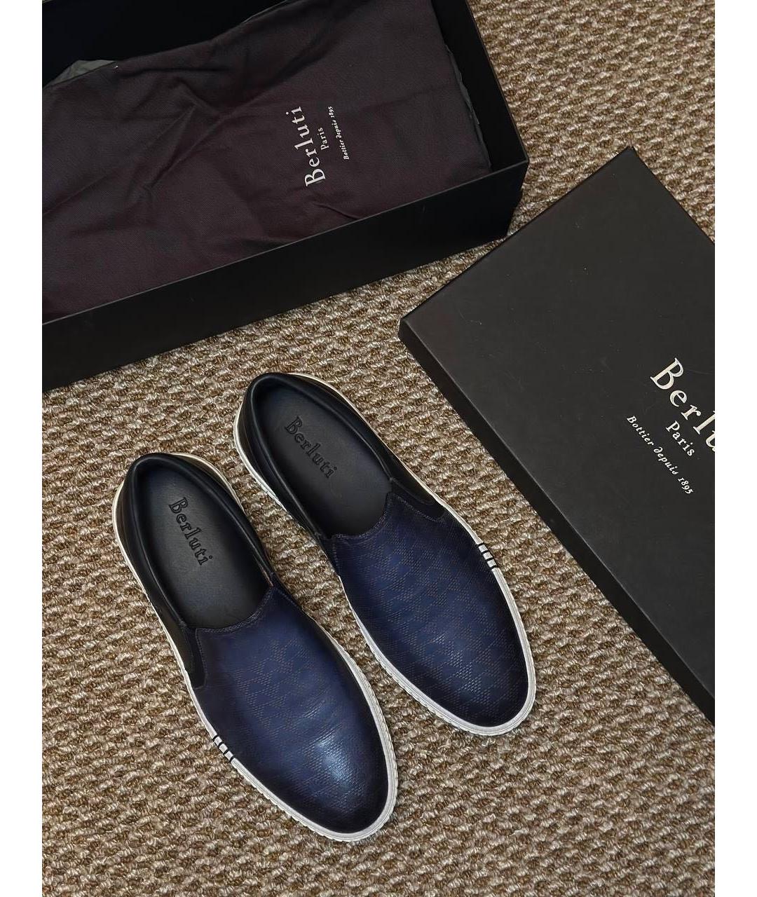 BERLUTI Мульти кожаные слипоны, фото 3