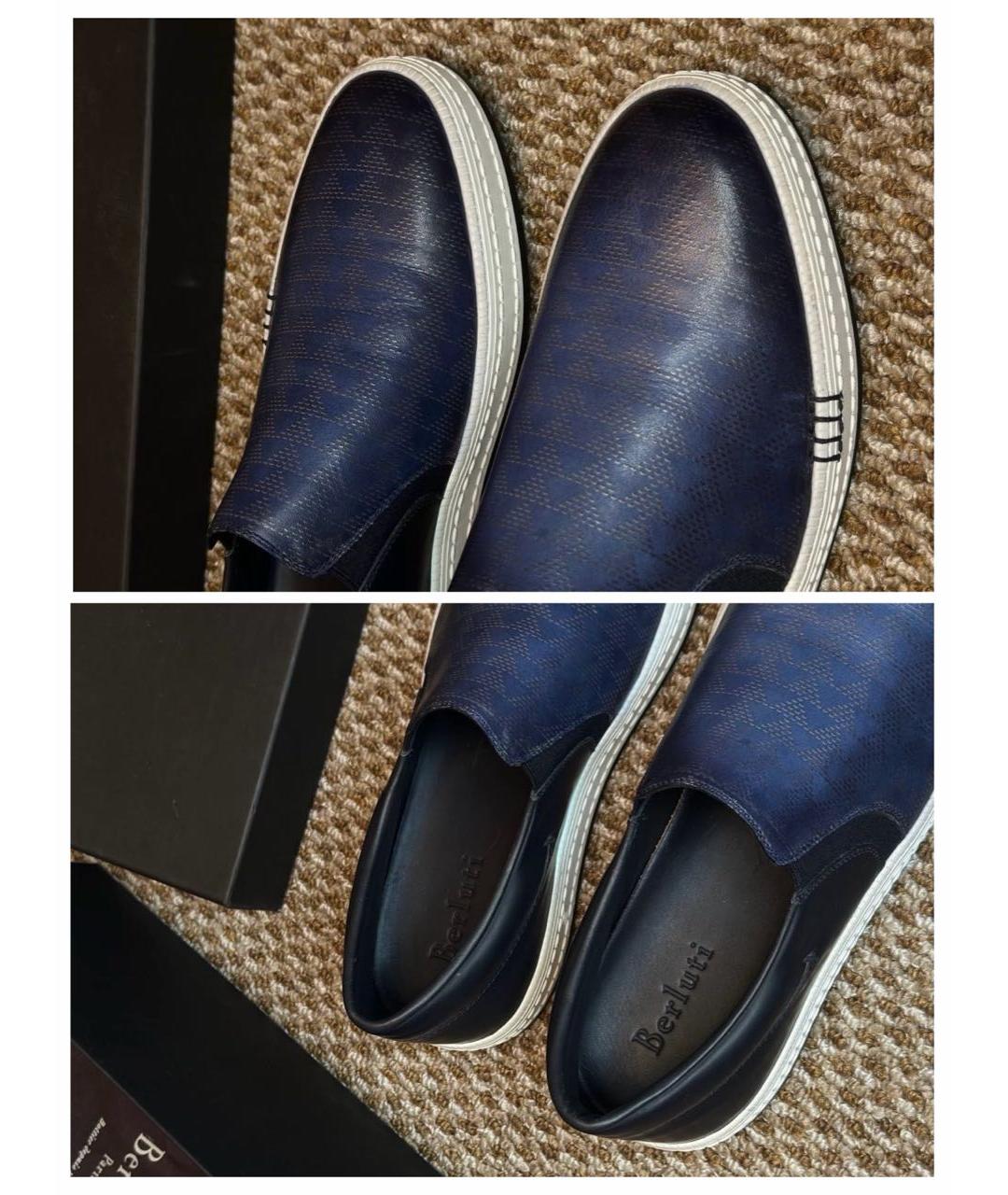 BERLUTI Мульти кожаные слипоны, фото 6